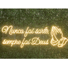 Luminária Painel Neon Led - Nunca Foi Sorte, Sempre Foi Deus - 1