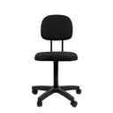 Ver imagem 1 de Cadeira Secretaria Giratoria Tropical com L Duplo o Pistão e Fixo Não Tem Regulagem Tecido Preto