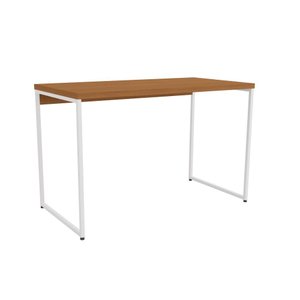 Mesa de Escritório Escrivaninha Kappesberg Industrial Canela/branco 118cm