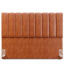 Ver imagem 2 de Kit Cabeceira Cama Box Queen 160cm Calçadeira Baú Dália W01 Couríssimo Camel - Lyam Decor