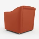 Ver imagem 4 de Milla Poltrona Decorativa para Consultório 12 Cores - Terracota