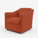 Ver imagem 1 de Milla Poltrona Decorativa para Consultório 12 Cores - Terracota