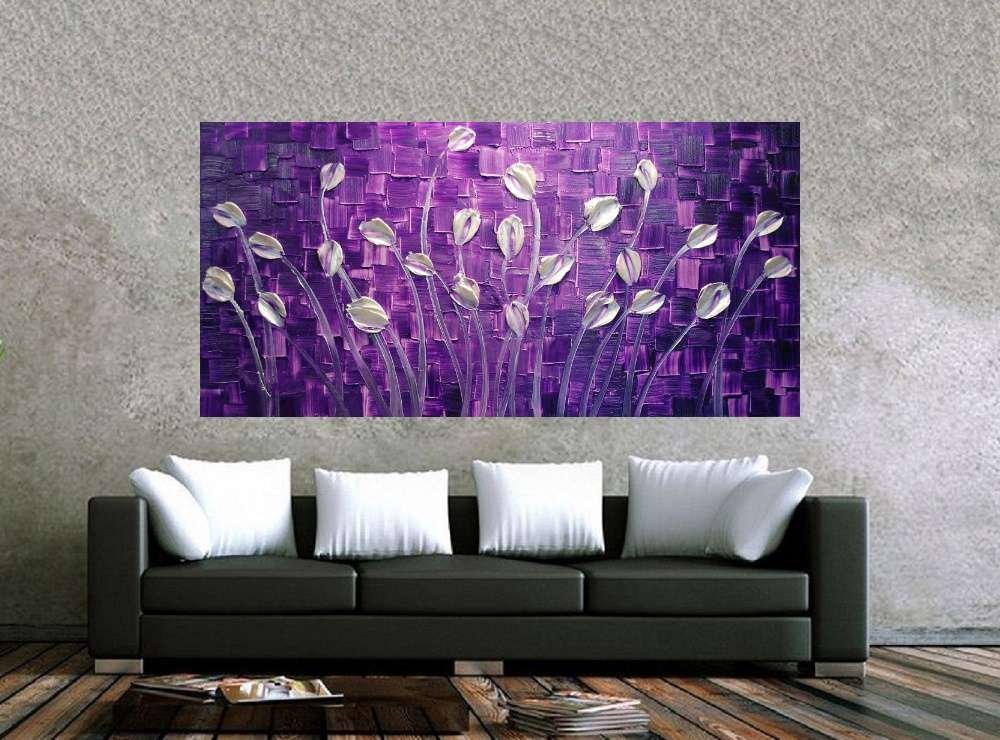 Quadro Pintura Tela Abstrato Moderno 2196: 50cm (A) x 100cm (L) - 2