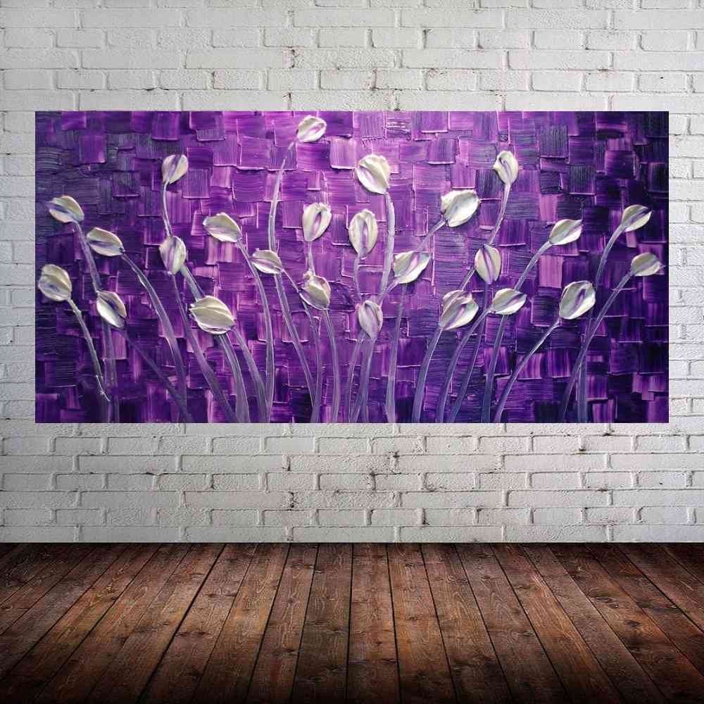 Quadro Pintura Tela Abstrato Moderno 2196: 50cm (A) x 100cm (L) - 1