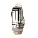 Ver imagem 2 de Espelho Decorativo Moldura de Aluminio E06 115 X 60 Orgânico Lapidado Moderno Pinterest Dourado