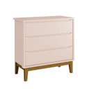 Ver imagem 6 de Quarto de Bebê Berço + Cômoda + Guarda Roupa Rosa Classic Pés em Madeira