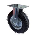 Ver imagem 6 de Rodizio Pne Base Fixa Carrinho de Carga Lonas Rol.esfera