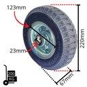 Ver imagem 4 de Rodizio Pne Base Fixa Carrinho de Carga Lonas Rol.esfera
