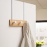 Cabideiro para Porta de Bambu com Ganchos Cabem 3 Pçs Oikos - 6