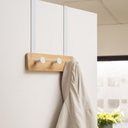 Ver imagem 6 de Cabideiro para Porta de Bambu com Ganchos Cabem 3 Pçs Oikos