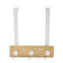 Ver imagem 1 de Cabideiro para Porta de Bambu com Ganchos Cabem 3 Pçs Oikos