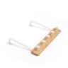 Cabideiro para Porta de Bambu com Ganchos Cabem 3 Pçs Oikos - 3