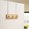 Cabideiro para Porta de Bambu com Ganchos Cabem 3 Pçs Oikos - 5
