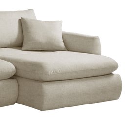 Sofá Cama Retrátil e Reclinável Debret Majoris Bege 260cm - 3