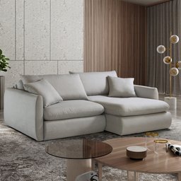 Sofá Cama Retrátil e Reclinável Debret Majoris Bege 260cm - 4