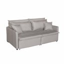 Ver imagem 5 de Sofá Cama Dubai 4 Lugares Retrátil e Reclinável Creme Linho de Casa Decor Estofados