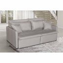 Ver imagem 1 de Sofá Cama Dubai 4 Lugares Retrátil e Reclinável Creme Linho de Casa Decor Estofados