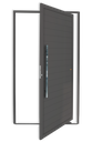 Ver imagem 1 de Porta Pivotante Alumínio Lambril c/Puxador e.Cinza 120 Brimak