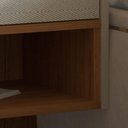 Ver imagem 5 de Cabeceira para Cama de Casal/queen Florença com 2 Mesas de Cabeceira Cedro/off White