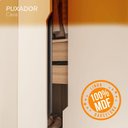 Ver imagem 5 de Guarda-Roupa Casal 2 Portas Correr 100% MDF Barcelona Marrom/Off White/Carvalho