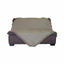 Ver imagem 1 de Manta Poltrona Bege Jacquard Poá 1,50x1,50 Sala Quarto