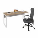 Ver imagem 2 de Escrivaninha Industrial 170cm X 60cm Pés Metal F5 Office