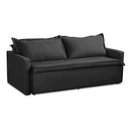 Ver imagem 5 de Sofá sem Caixa Retrátil e Reclinável 2,00m com Molas Karla Suede Preto Rover & Beato