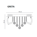 Ver imagem 4 de Luminária de Teto Plafon Sobrepor Led Cristal Gretta 24w Bivolt Dourado 3000k Branco Quente Amarela