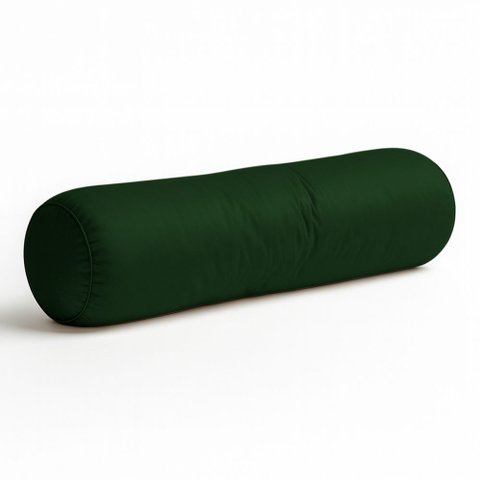 Almofada Travesseiro Bastão Tubo Rolo Dot 140cm Macia Veludo Verde Escuro - Desk Design