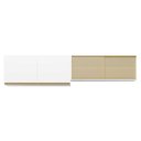 Ver imagem 3 de Kit 2 Armários de Cozinha Aéreos 4 Portas Veneza Multimóveis Mp2150 Branco/dourado
