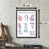 Quadro Grande Símbolos Reiki Usui Tibetano Meditação Chakra - 2