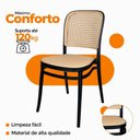 Ver imagem 2 de Kit 5 Cadeiras de Jantar Roma Estrutura em Plástico Preto