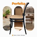 Ver imagem 3 de Kit 5 Cadeiras de Jantar Roma Estrutura em Plástico Preto