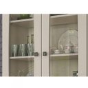 Ver imagem 5 de Cristaleira 2 Portas de Vidro 3 Prateleiras 2 Gavetas Lady Espresso Móveis