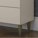 Ver imagem 7 de Cristaleira 2 Portas de Vidro 3 Prateleiras 2 Gavetas Lady Espresso Móveis