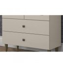 Ver imagem 6 de Cristaleira 2 Portas de Vidro 3 Prateleiras 2 Gavetas Lady Espresso Móveis