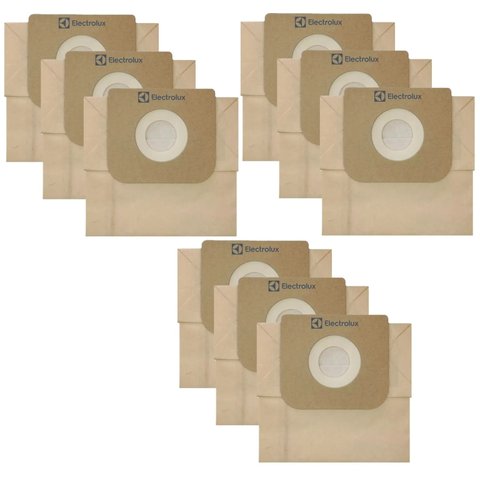 Kit com 9 Unidades Saco Sbena para Aspirador Pó Nano Neo30 Neo31 Original Electrolux