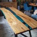 Ver imagem 1 de MESA EM RESINA RIVER TABLE