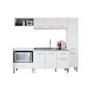 Ver imagem 1 de Cozinha Completa Modulada 9 Portas Larissa Branco