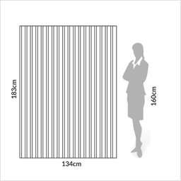 Painel Decorativo Ripado Mdf em Barra 134x183cm (2,45m²) Pa73 Dalla Costa-freijó - 5