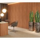 Ver imagem 1 de Painel Decorativo Ripado Mdf em Barra 134x183cm (2,45m²) Pa73 Dalla Costa-freijó