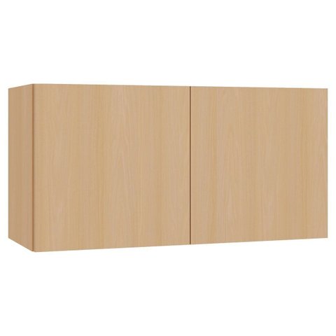 Armário Aéreo Geladeira 100% MDF 80 cm 2 Portas Lótus Carvalho