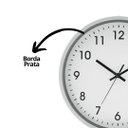 Ver imagem 2 de Relógio de Parede Prata Redondo Prime 30cm - Tuut