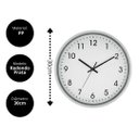 Ver imagem 3 de Relógio de Parede Prata Redondo Prime 30cm - Tuut
