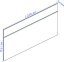 Ver imagem 3 de Cabeceira Casal 100% Mdf Select Belmax:freijó