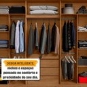 Ver imagem 6 de Guarda-Roupa Casal 6 Portas com LED e Vidro Reflecta 5 Gavetas Bélgica