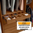 Ver mais imagens de Guarda-Roupa Casal 6 Portas com LED e Vidro Reflecta 5 Gavetas Bélgica