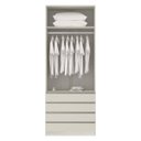 Ver imagem 2 de Guarda-Roupa Modulado 2 Portas 4 Gavetas 90cm Prime Luciane Móveis