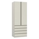 Ver imagem 1 de Guarda-Roupa Modulado 2 Portas 4 Gavetas 90cm Prime Luciane Móveis