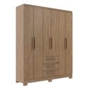 Ver imagem 1 de Guarda-roupa 6 Portas 3 Gavetas Decibal - Rp3636
